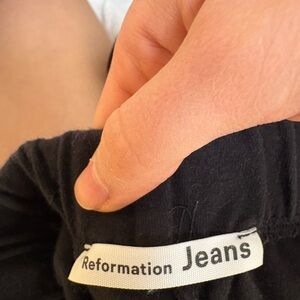 Reformation Pleated Black Pants